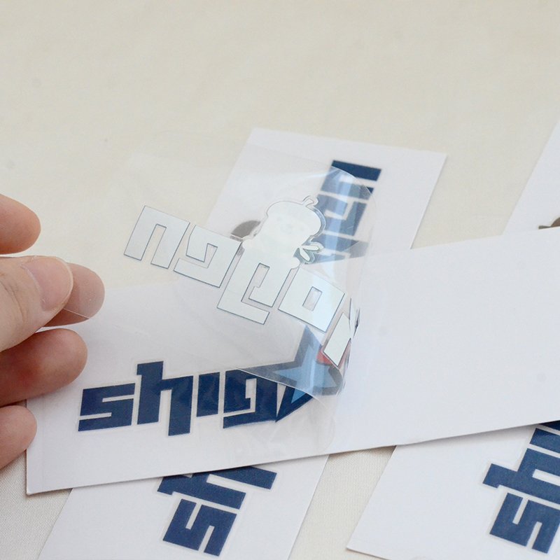 Custom heat transfer printing stickers decals logo transfer sticker