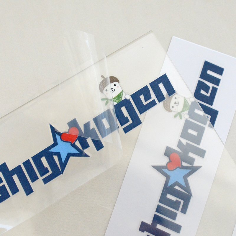 Custom heat transfer printing stickers decals logo transfer sticker