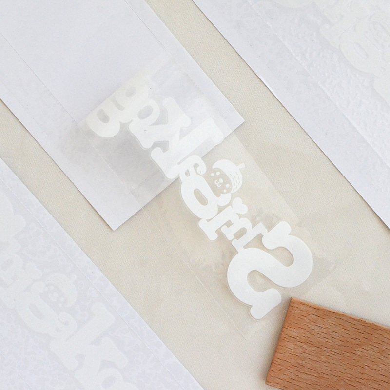 Custom heat transfer printing stickers decals logo transfer sticker