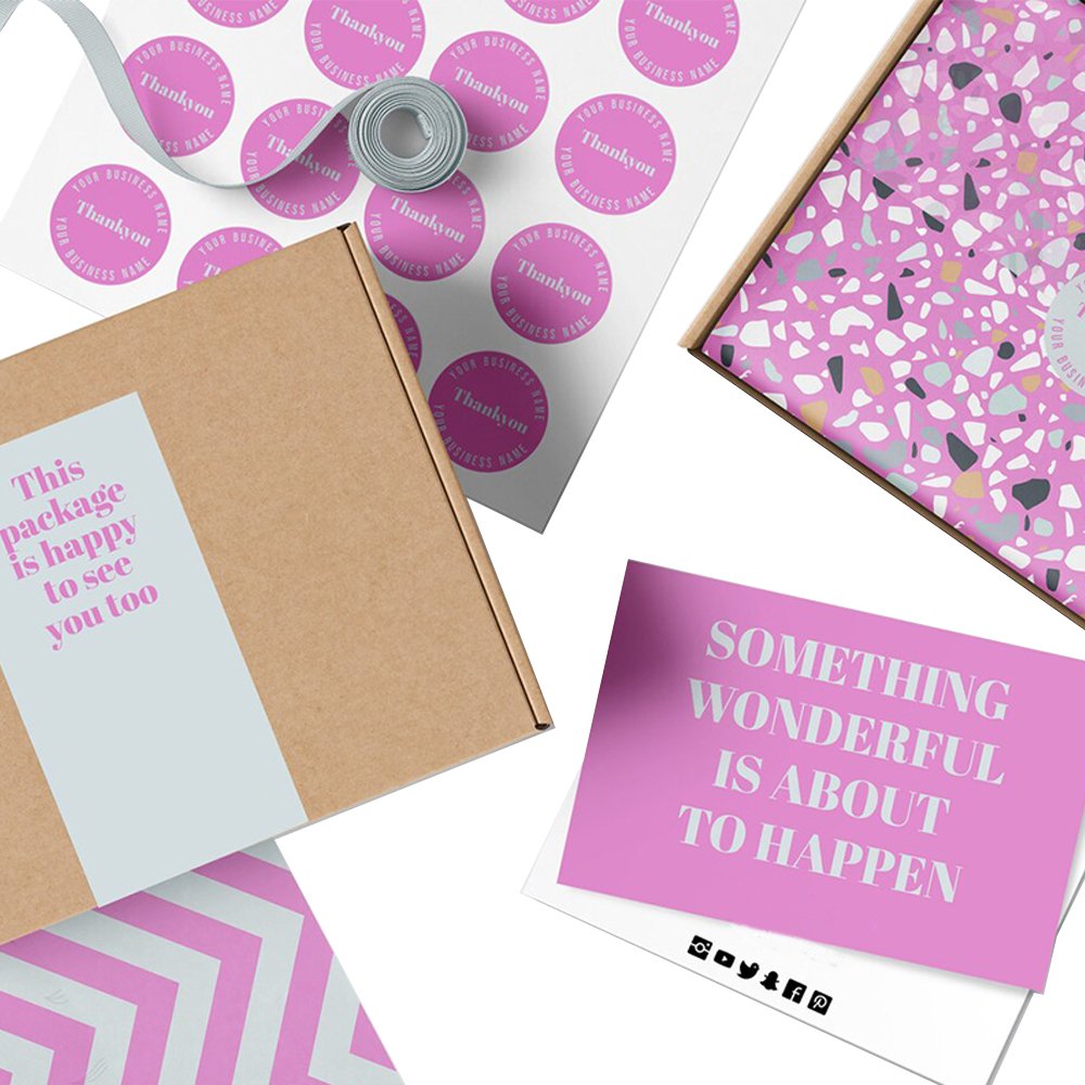 Complete Branding Packaging Solution Custom Mailer Boxes Stickers Cards Labels With Your Own Logo For Business Paper Box