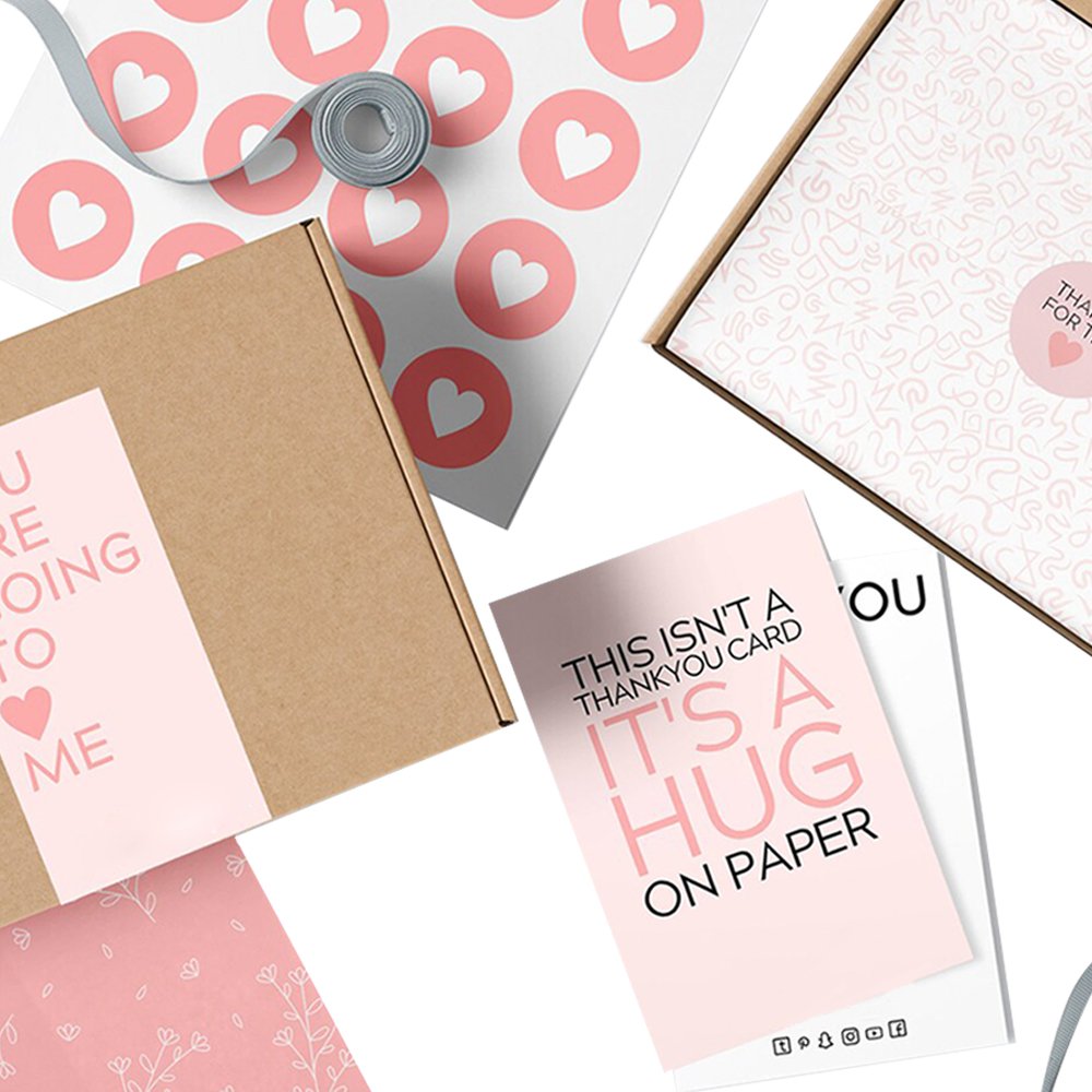 Complete Branding Packaging Solution Custom Mailer Boxes Stickers Cards Labels With Your Own Logo For Business Paper Box