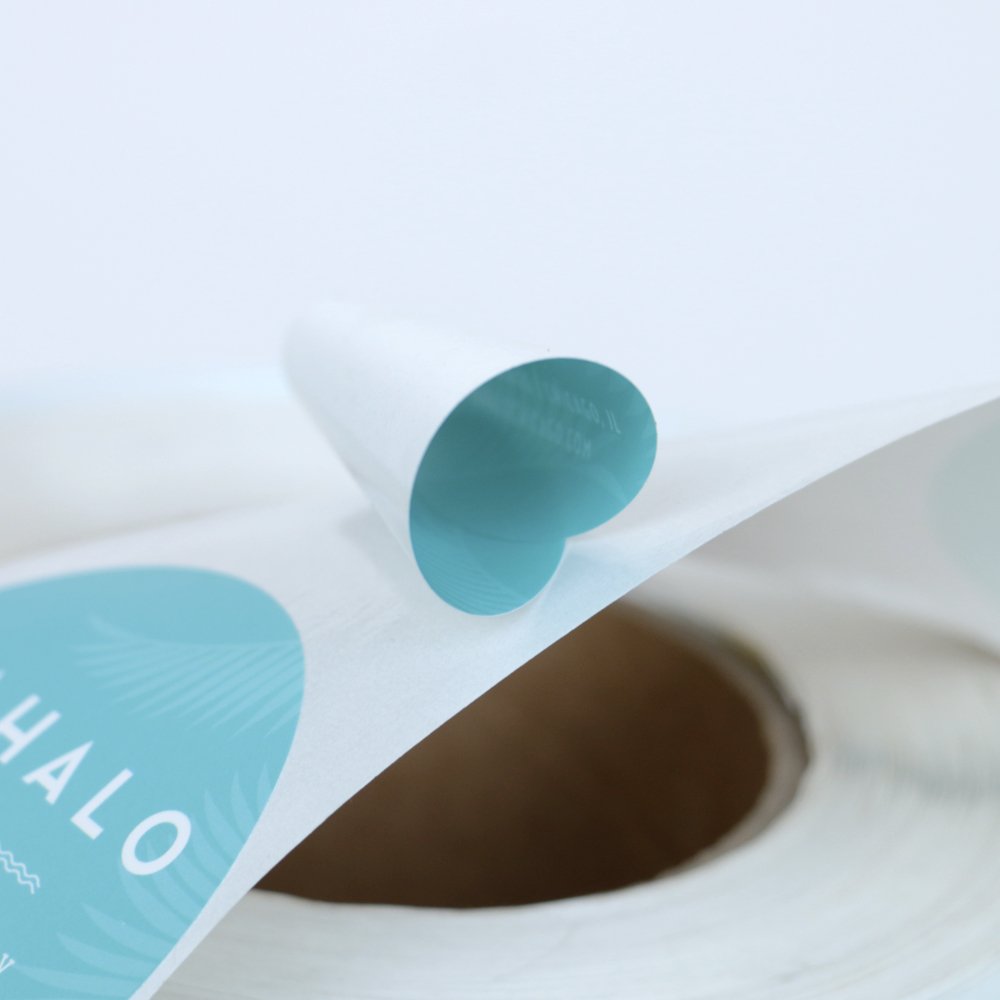 Custom Round Paper Logo Printing Label Sticker, Colored Seal Sticker Printing Circular Logo Sticker Roll
