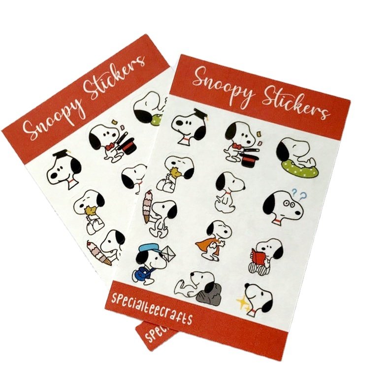 Wholesale Self Adhesive Paper Kiss Cut Stickers Cartoon Waterproof Custom Sticker Sheet