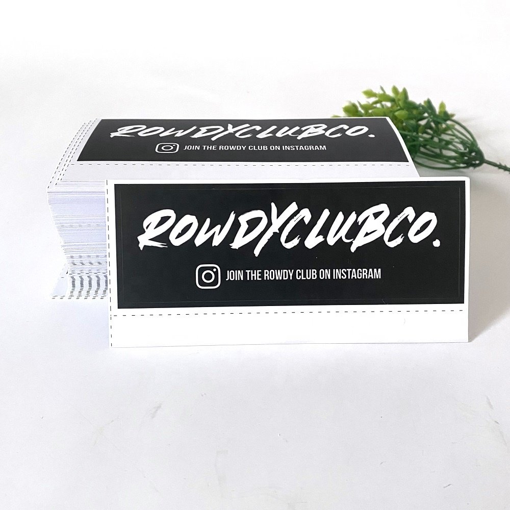 Top Selling Packaging Self Adhesive Sticker Label Custom Printed Business Stickers Sheet With Logo