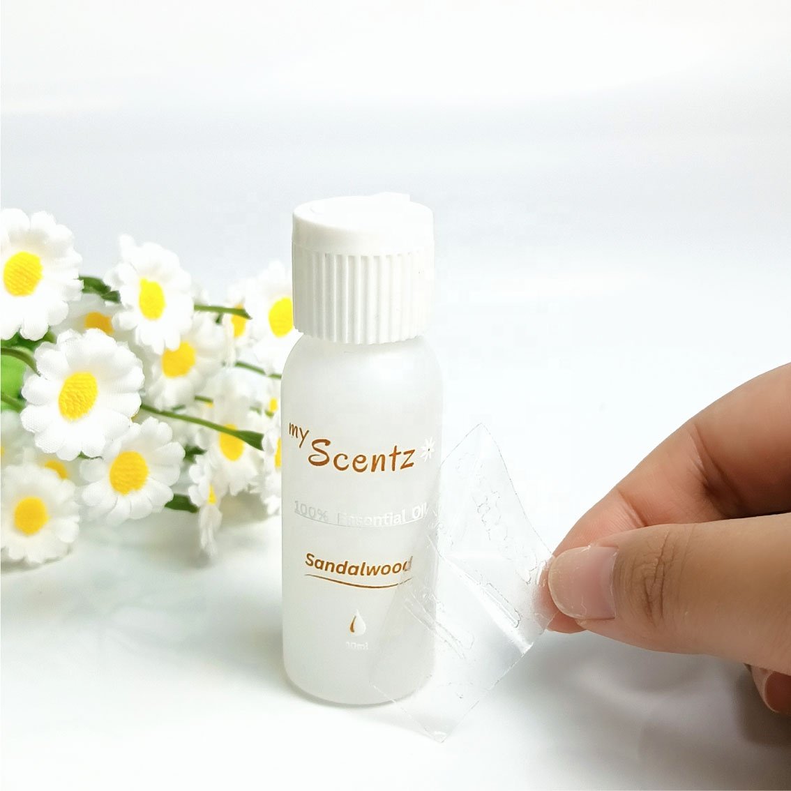 Luxury custom 3D brand logo cosmetic sticker printing waterproof 3D UV transfer sticker