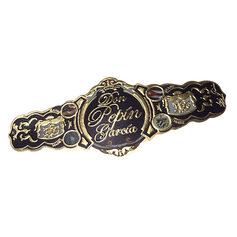 Custom Art Paper Gold Foil Eight Types Cigar Bands Label Sticker Sheet Printing Embossment Sticker