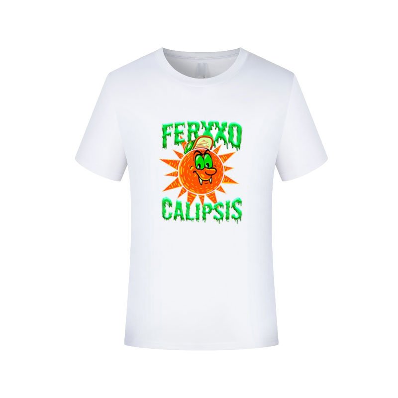 2024 Feid Ferxxo Calipsis vinyl dtf heat transfer plastisol label for t-shirt custom washable iron on transfer sticker