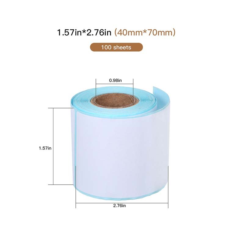 blank custom label food personalized label stickers printing for shipping thermal labels