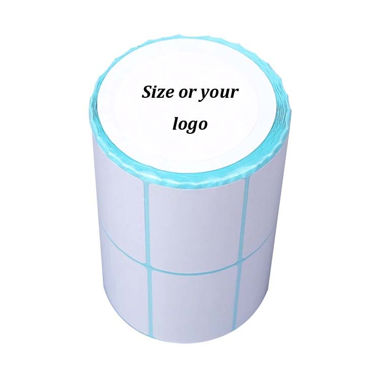 blank custom label food personalized label stickers printing for shipping thermal labels