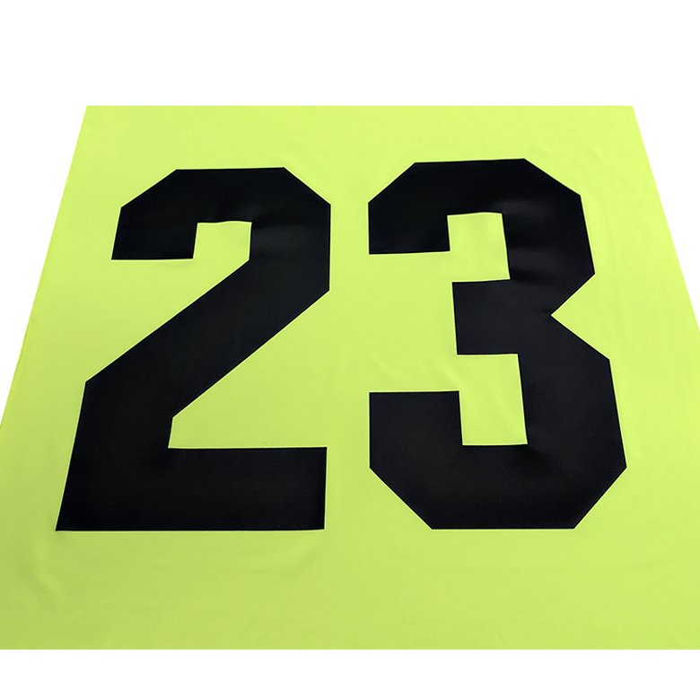 2024 OEM t-shirt heat press sticker number heat transfer for basketball jersey