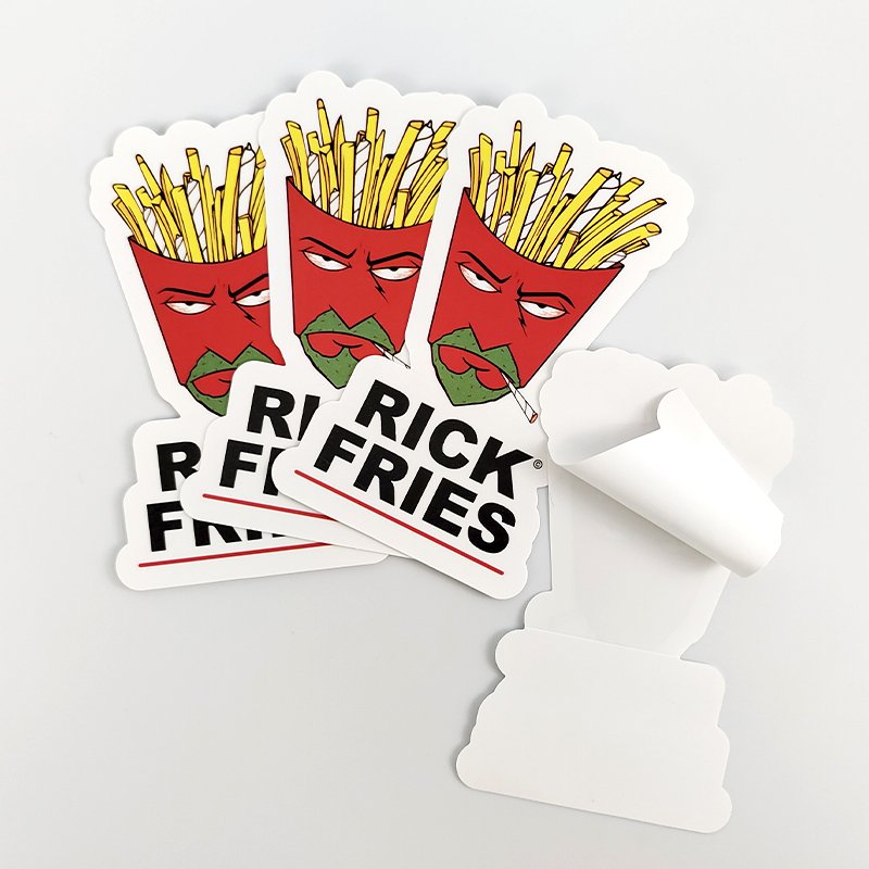 Die Cut Logo UV Resist Back Split Self Adhesive Promotional Custom QR code Stickers Dye Cut Vinyl Stickers