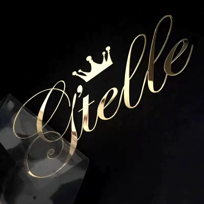 Nickel Uv Transfer Stickers Dtf Printing Label Waterproof 3d Logo Static Cling Window Transfer Decals Stickers For Packing