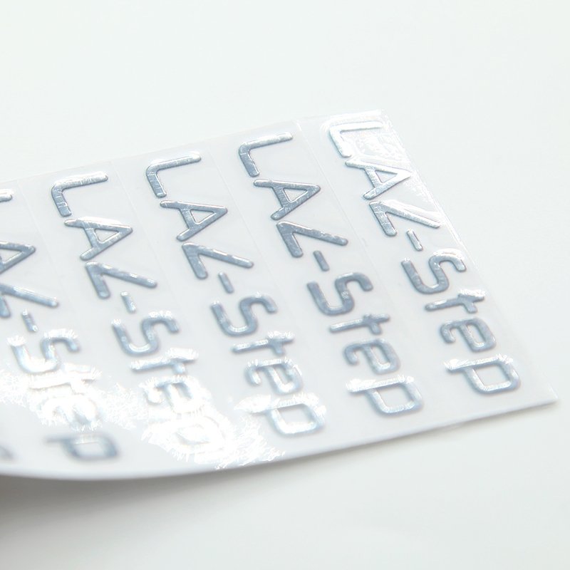 Nickel Uv Transfer Stickers Dtf Printing Label Waterproof 3d Logo Static Cling Window Transfer Decals Stickers For Packing