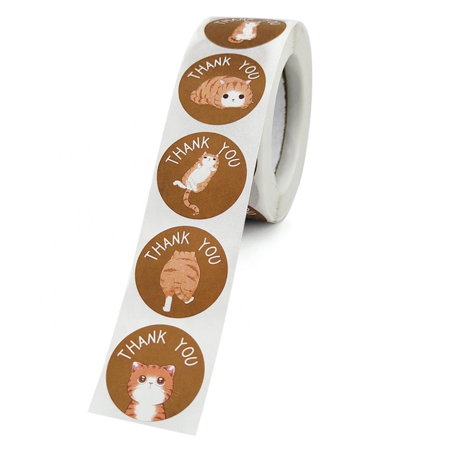 Custom Animal paper label sticker transparent sticker paper Roll