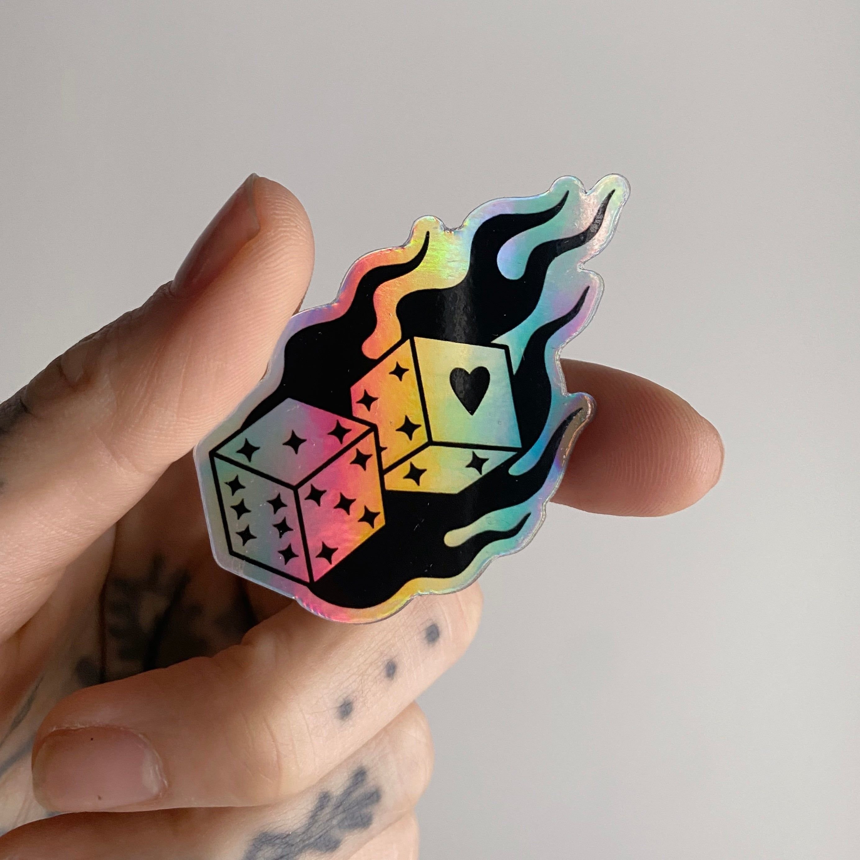 Waterproof Printing Logo Gloss Vinyl Holographic Sticker Die Cut Logo Cute Decorative Tattoo Cartoon Custom Car Sticker Sheet