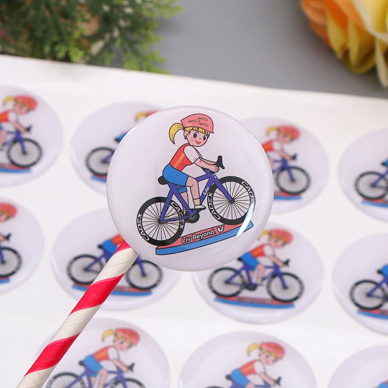 Waterproof PVC Material Self Adhesive transparent Sticker Custom Vinyl clear Sticker Kiss Cut cartoon Sticker