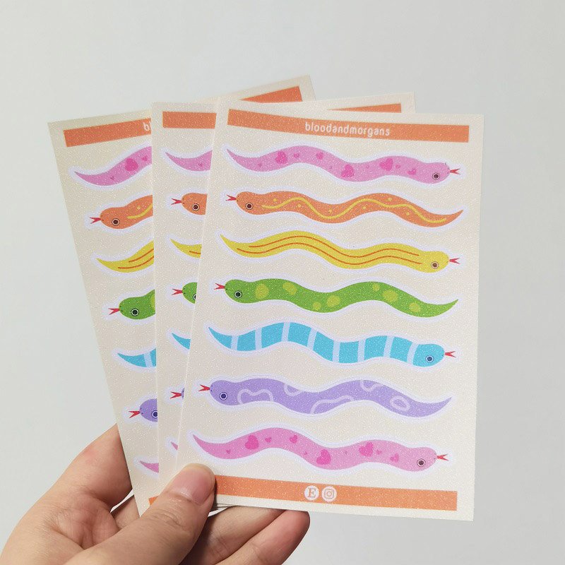 Eco friendly Self Adhesive Waterproof Custom Printing Kiss Cut Sticker Vinyl Stickers Sheets