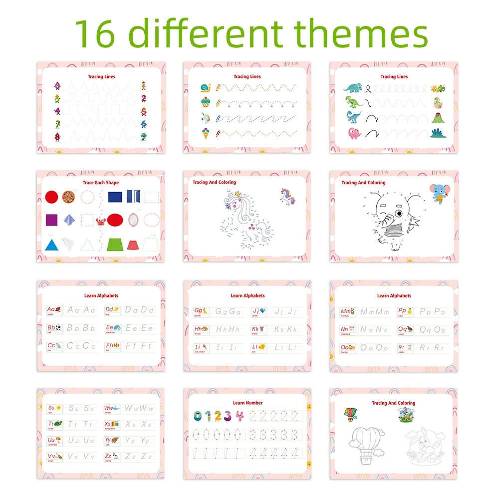 Children Custom Stickers Book Animal Sticker Set Washable Activity Books Reusable Kids Color Sticker Book Printing