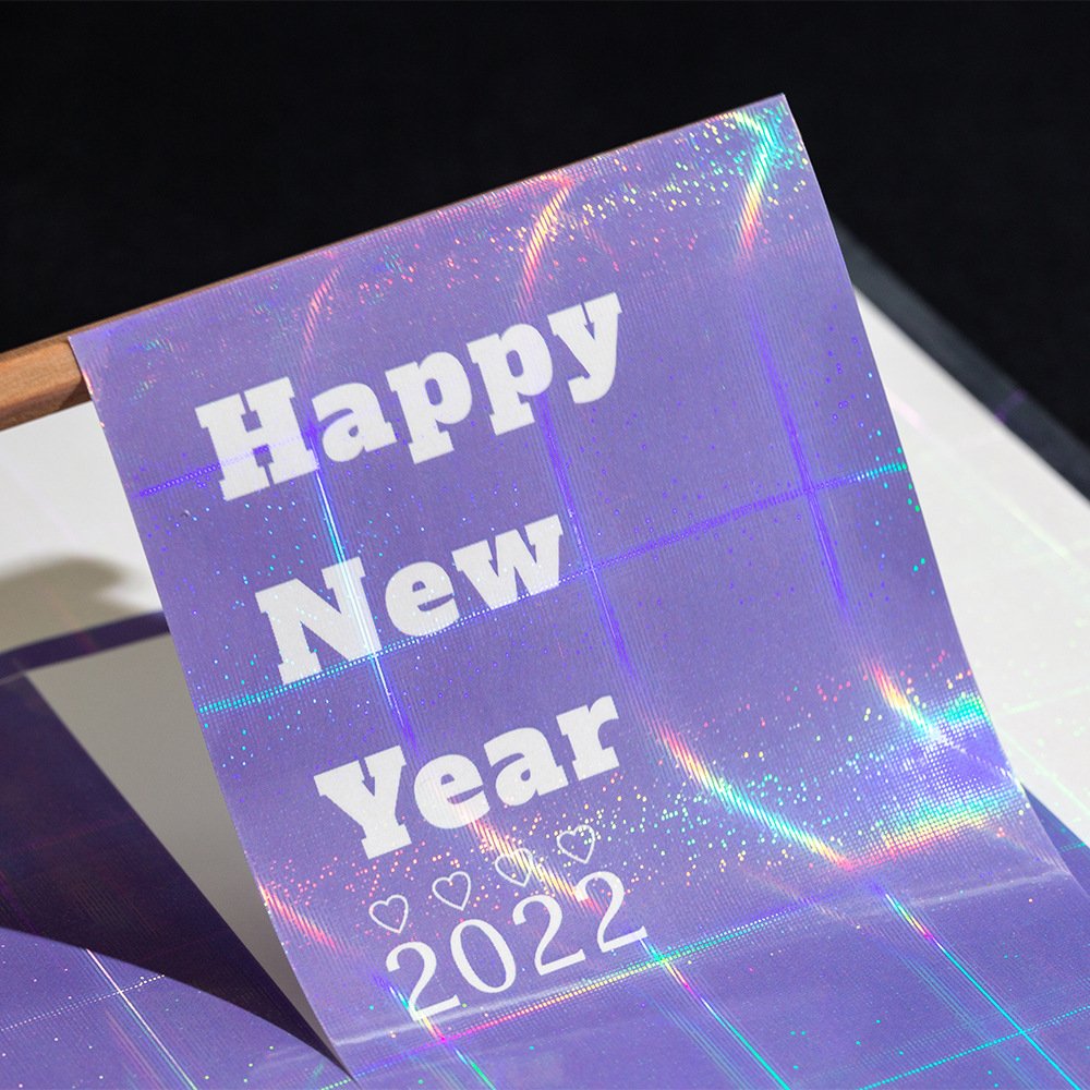 Custom Design Brand Logo Stickers Waterproof Hot Stamping UV Matte Glossy Surface Adhesive Label Vinyl Sticker