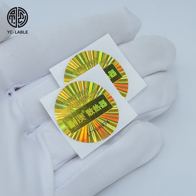 New Holographic Anti-counterfeiting Label Packaging Labels Security Seal Tamper Evident Sticker Labels for Packaging Waterproof
