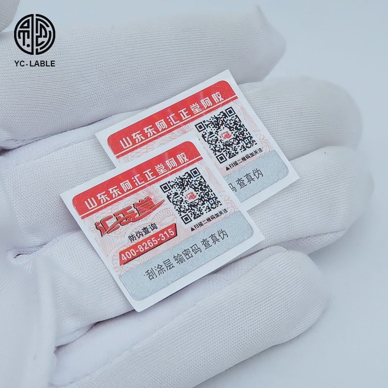 New Holographic Anti-counterfeiting Label Packaging Labels Security Seal Tamper Evident Sticker Labels for Packaging Waterproof