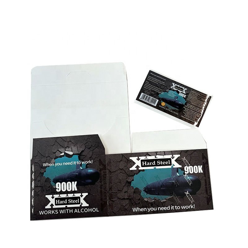 Wholesale blue Rhino 69 liquid shoot bottles label stickers drink paper packaging box