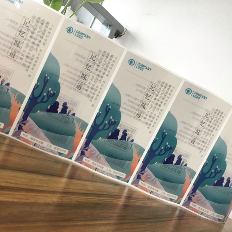 HJH1011 Custom waterproof printed self adhesive Vinyl Removable peel multi layered sticker