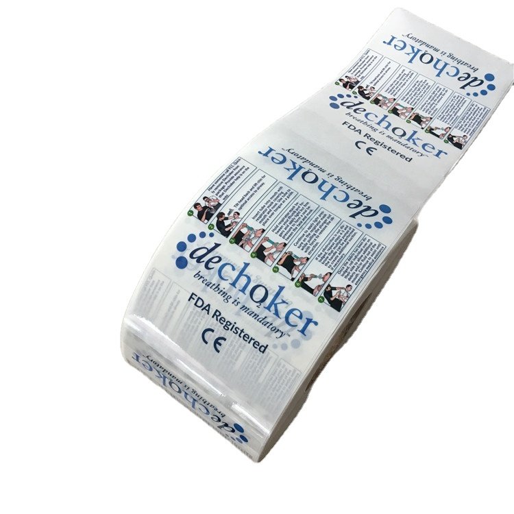 custom waterproof sticker clear vinyl sticker label