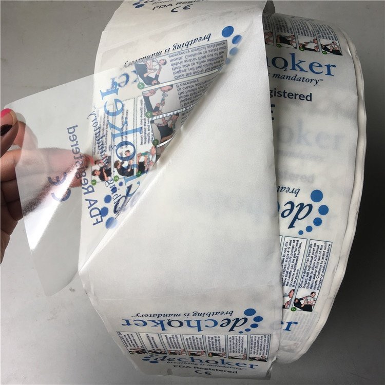 custom waterproof sticker clear vinyl sticker label