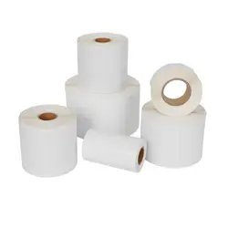 Custom Printed PP/PET Synthetic Waterproof and Oilproof Paper Label Stickers Customization Self-adhesive Label Roll