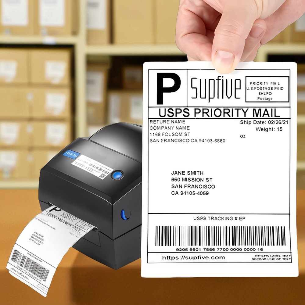 4x6 Inch Waterproof Thermal Express Label Sticker 330 Labels Per Roll 100mm-150mm Paper Shipping Label