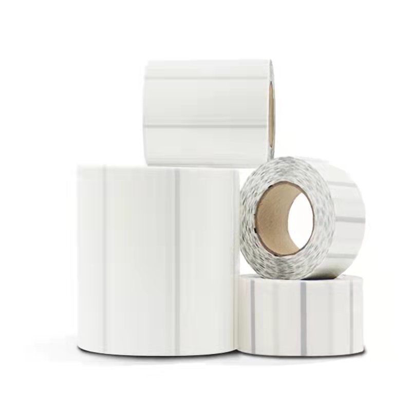 New transparent thermal label paper anti-tear 50 40 30 20 transparent self-adhesive sticker for food label