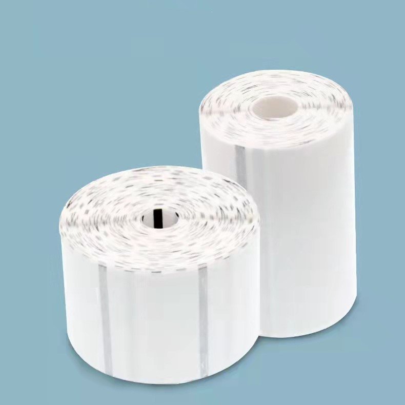 New transparent thermal label paper anti-tear 50 40 30 20 transparent self-adhesive sticker for food label
