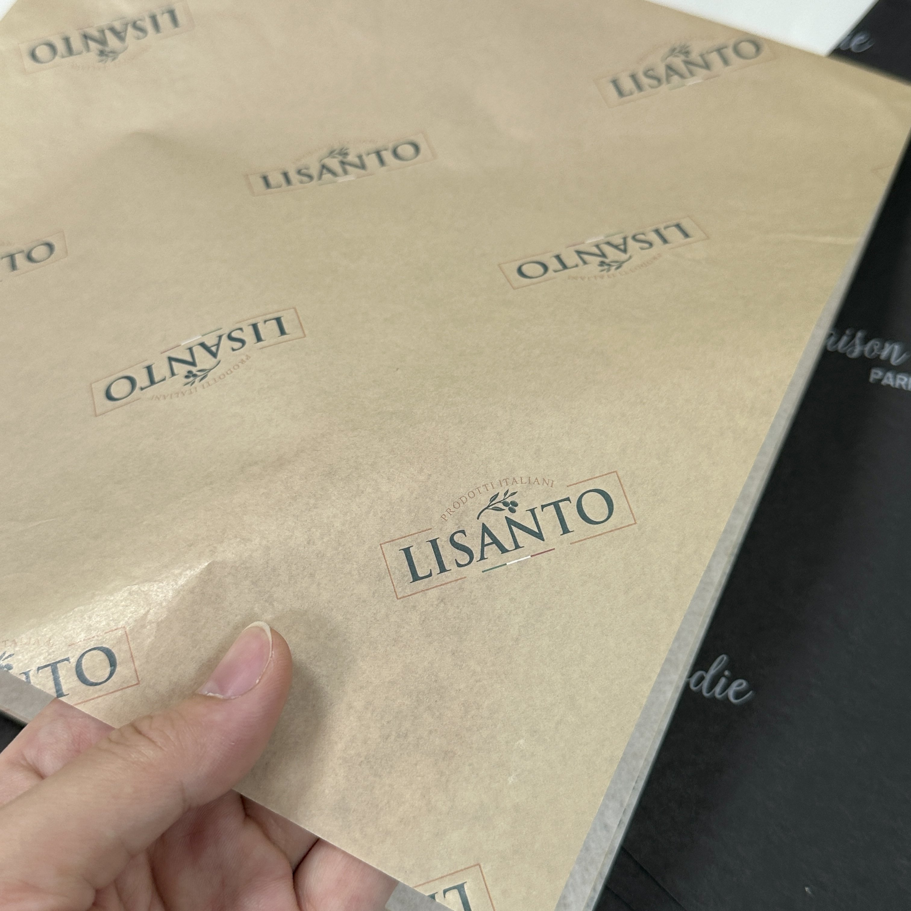 Custom Tissue Paper Design Wrapping Clothes Soap Packaging Digital Printing Paper Wrapping Sheet With Sticker