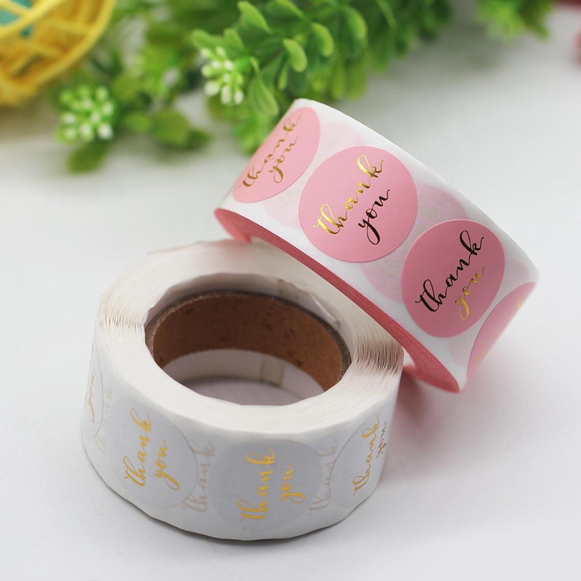 waterproof custom logo security labels printer thermal direct shipping labels roll label stickers