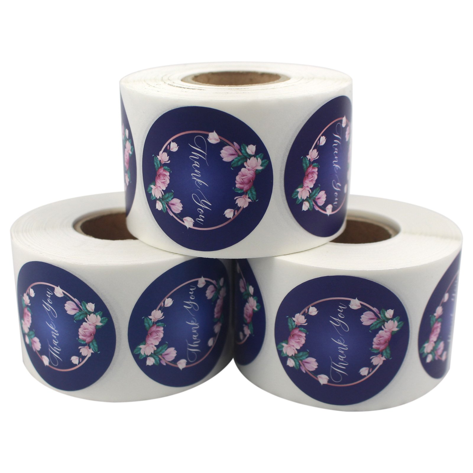 waterproof custom logo security labels printer thermal direct shipping labels roll label stickers