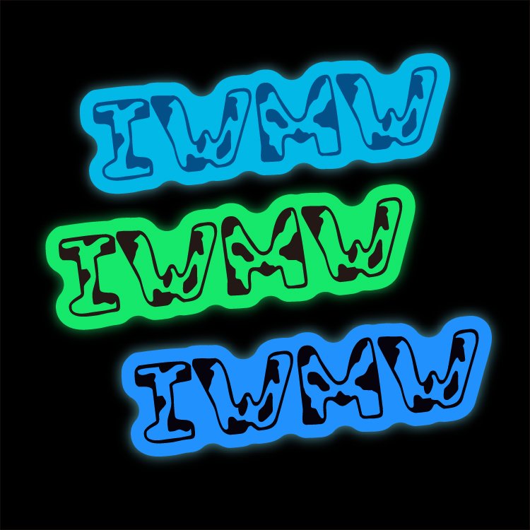 Customized Glow In Dark Sticker Die Cut Vinyl Label Waterproof Luminous Sticker Glowing Sticker for Decoration