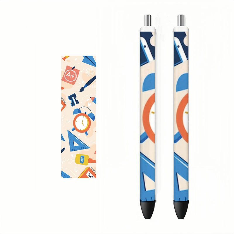Cute cartoon printed sticker waterproof wipe transfer sticker DIY pen uv dtf transfer stickers