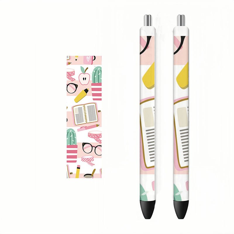 Cute cartoon printed sticker waterproof wipe transfer sticker DIY pen uv dtf transfer stickers