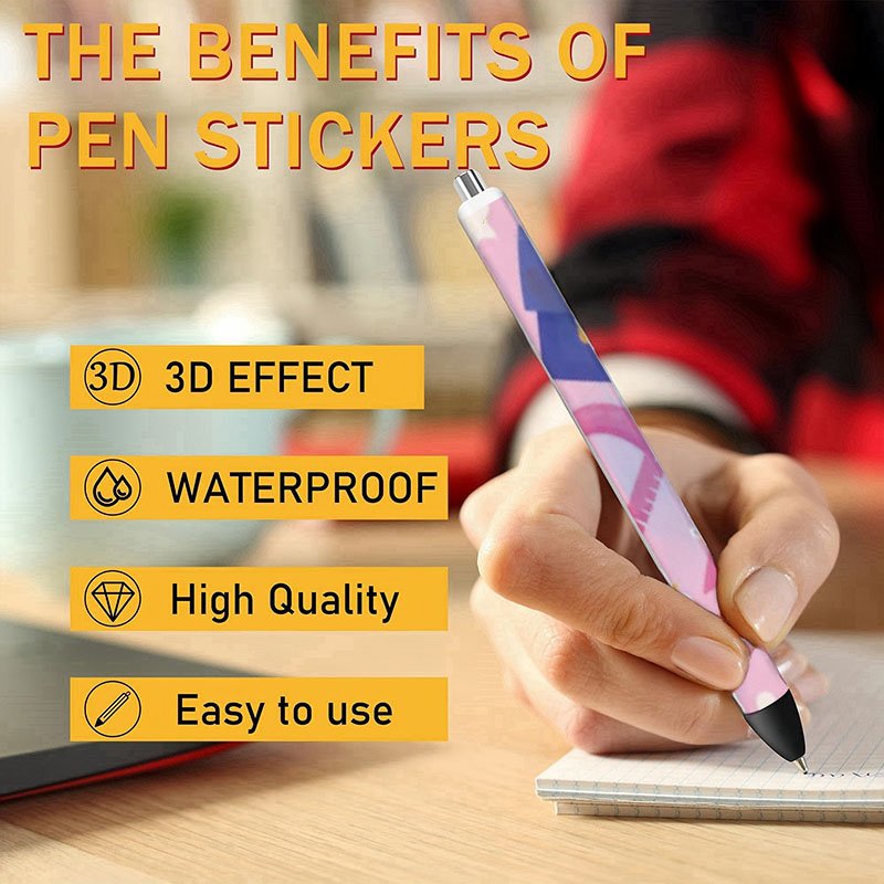Cute cartoon printed sticker waterproof wipe transfer sticker DIY pen uv dtf transfer stickers