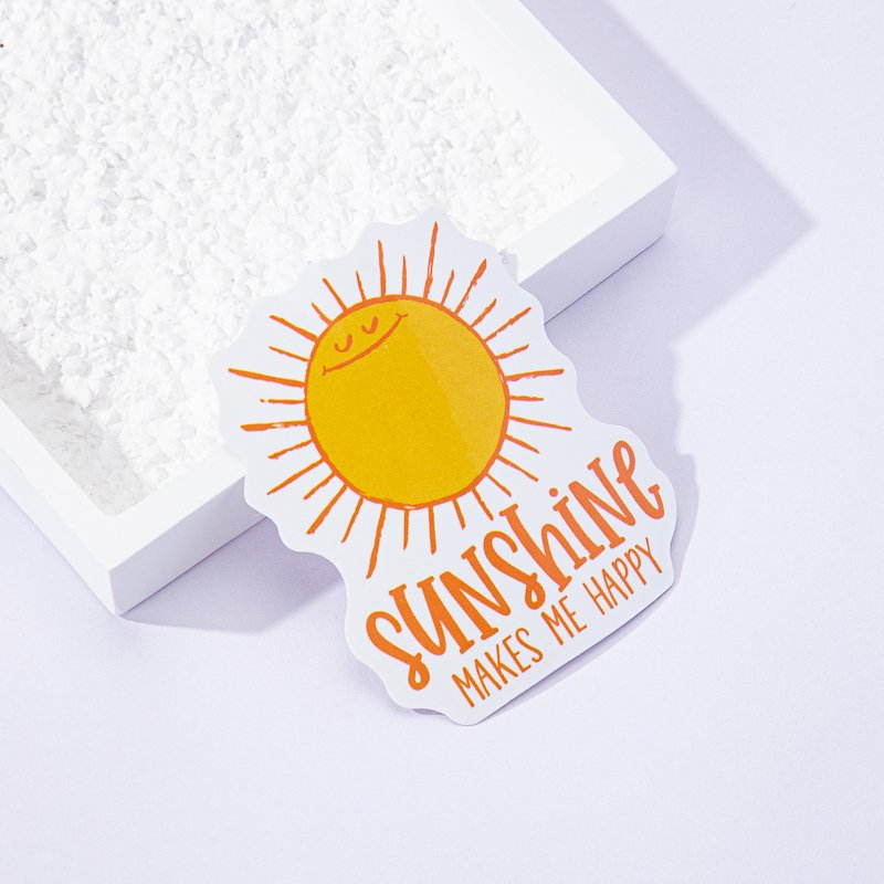 Good Quality Printing Logo Label Outdoor Waterproof Hologram Cartoon Cute Stickers Die Cut Customized Paper Adhesive Sticker