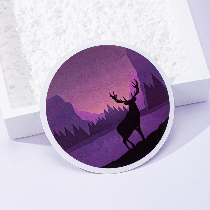 Good Quality Printing Logo Label Outdoor Waterproof Hologram Cartoon Cute Stickers Die Cut Customized Paper Adhesive Sticker