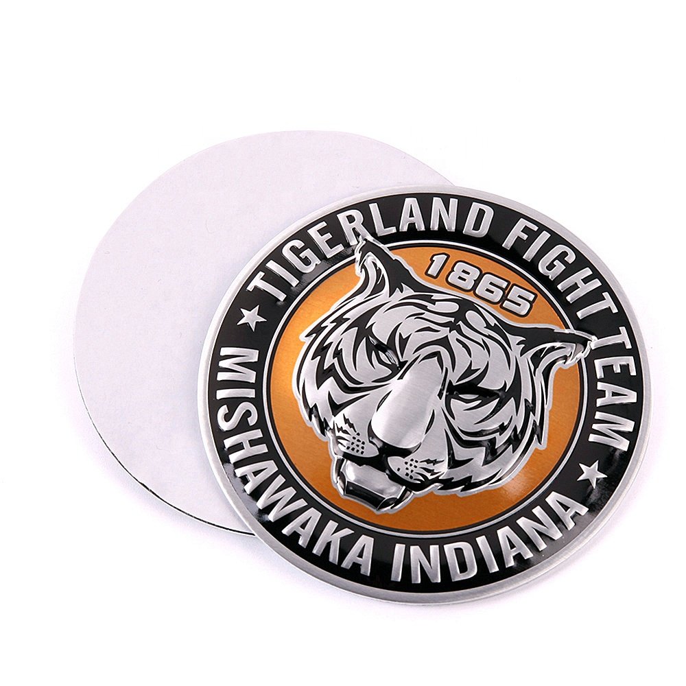 Aluminium Custom Round Stickers Round Car Stickers Metal Car Emblems Custom Stickers Badges