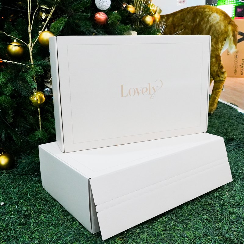 custom logo sticker packing wedding dress corrugated cardboard box wedding dress box