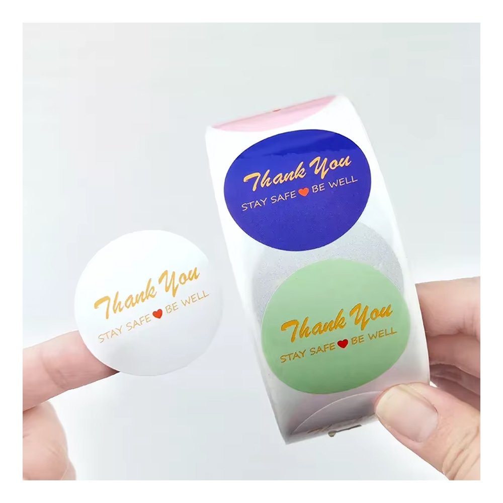 Stickers Fragile Paper Waterproof Promotion Logo Label Roll Letter Reflective Stickers
