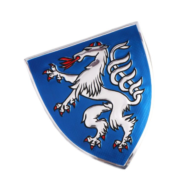 Custom High Quality Embossing Enamel Pin 3D Embossed Metal Logo Sticker Aluminum Metal Badge MDF Labels Stickers Metal Badges