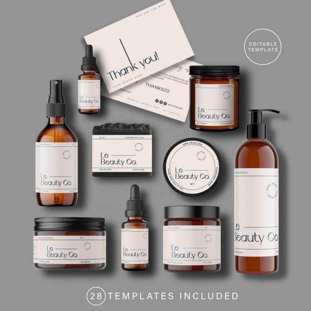 Business Logo Design Multi-purpose Packaging Sticker Cosmetic Name Label Custom Waterproof Carton Phone Stickers MC Gift & Craft