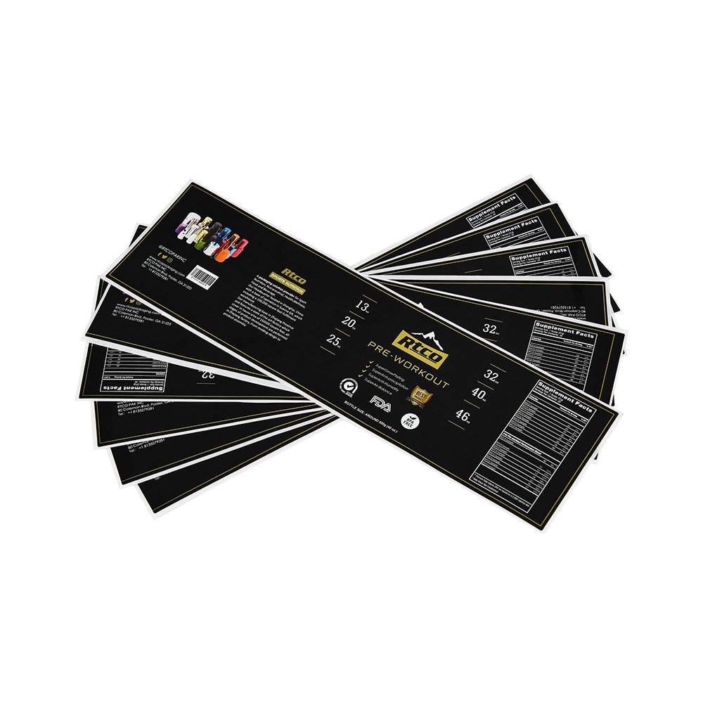 GENSYU China Manufacturers Custom Private Brand Name Printing Logo Adhesive Roll Labels Stickers For Bottle Packaging