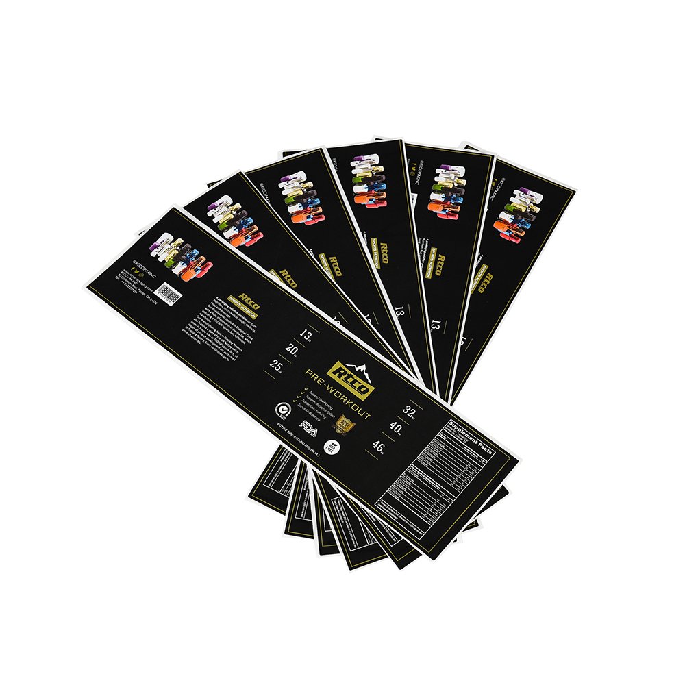 GENSYU China Manufacturers Custom Private Brand Name Printing Logo Adhesive Roll Labels Stickers For Bottle Packaging