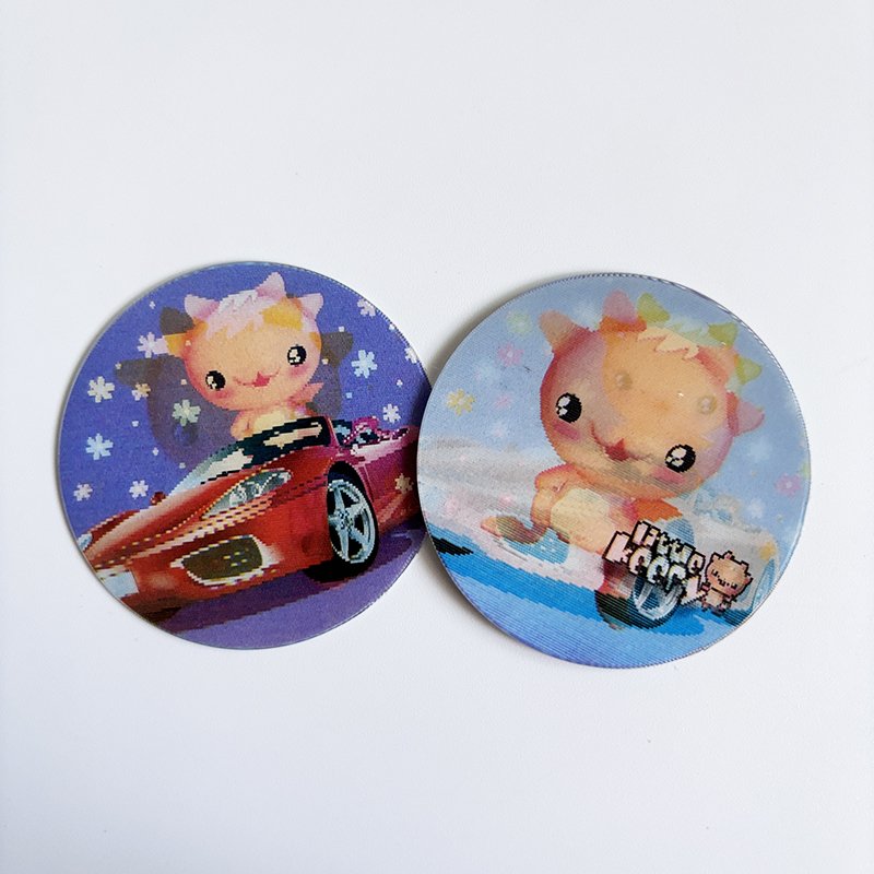 Custom 3D Motion Lenticular Printing Die Cut Stickers Anime 3 Changes Lenticular Stickers For Decoration